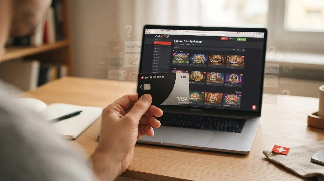 Aplauz-Karte in einer Hand, im Hintergrund ein Bildschirm mit Jackpots-Lobby — Fragezeichen über weiteren Casino-Logos