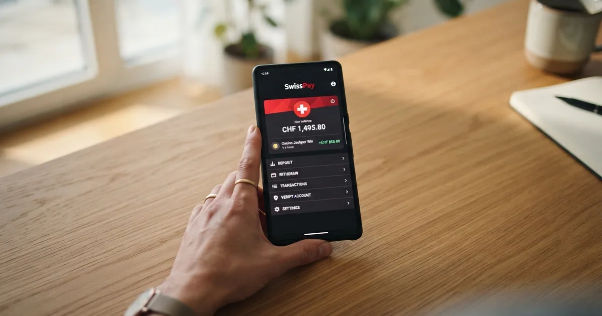 MuchBetter-App auf einem Smartphone-Display mit E-Wallet-Startbildschirm