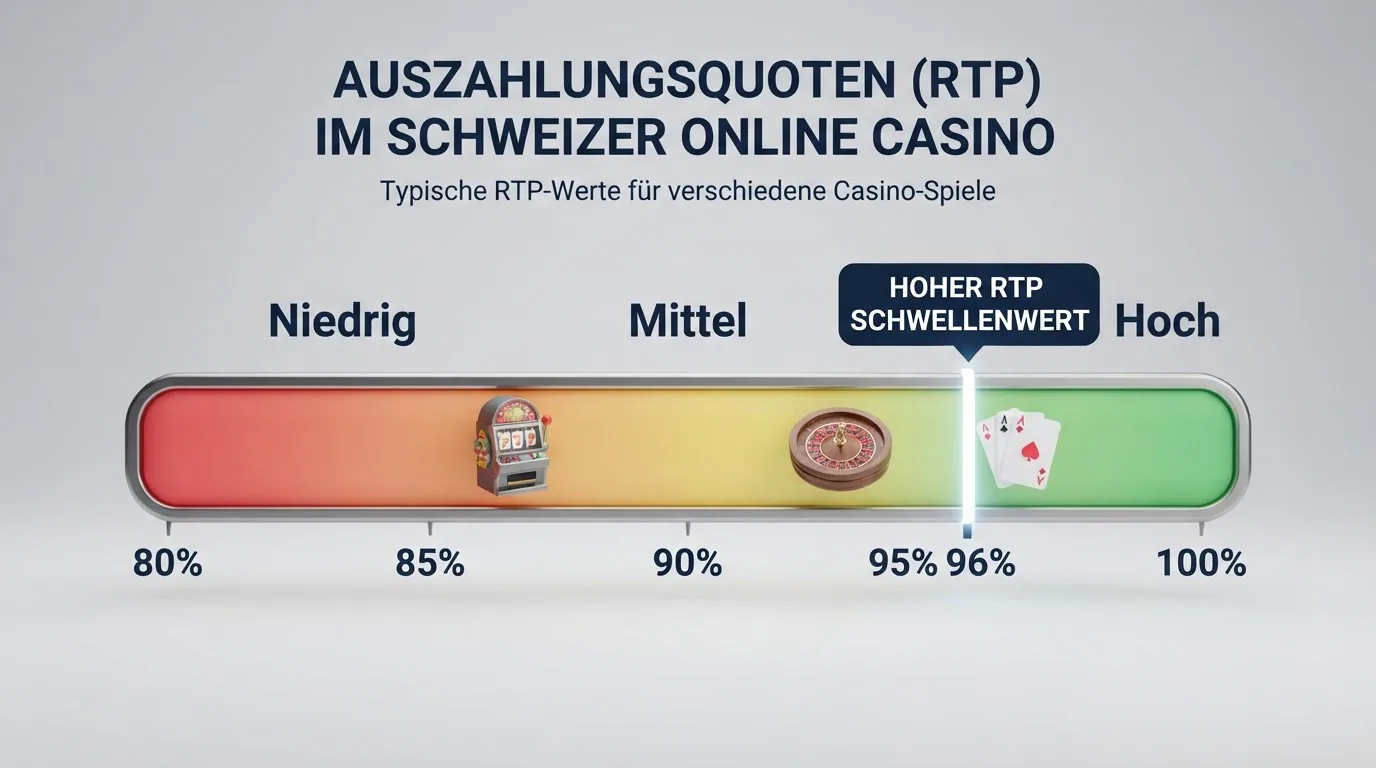 Eine Skala von 80 % bis 100 % mit Markierungen für verschiedene RTP-Bereiche und deren Bedeutung