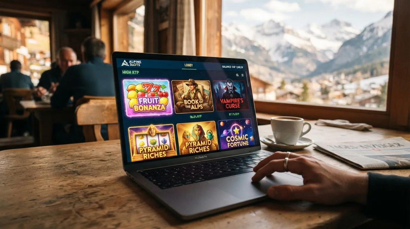 Eine Auswahl beliebter Online-Slots mit hoher RTP auf einem Bildschirm